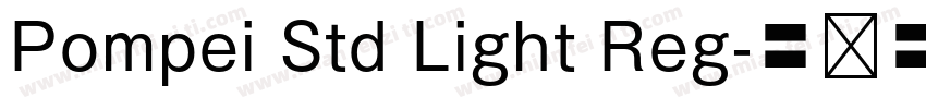 Pompei Std Light Reg字体转换